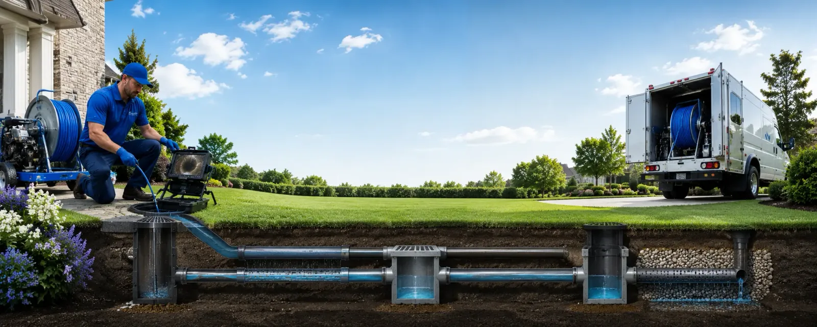 Outdoor drain cleaning information for Grafton, NY